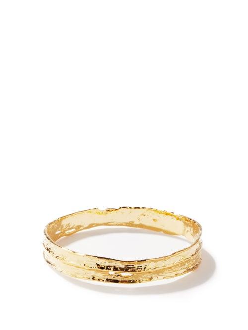 Matchesfashion.com Elise Tsikis - Rashmi 24kt-gilded Cuff - Womens - Gold