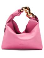 Jw Anderson - Chain-strap Small Nubuck Shoulder Bag - Womens - Pink