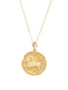 Ladies Fine Jewellery Azlee - Pegasus Diamond & 18kt Gold Necklace - Womens - Gold