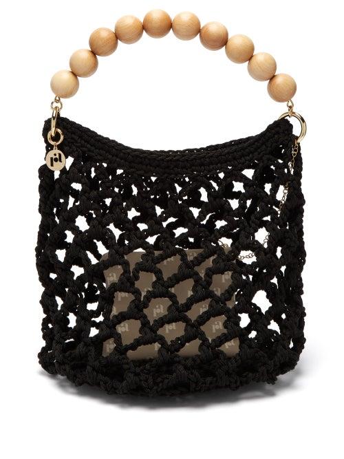 Matchesfashion.com Rosantica By Michela Panero - Polaris Knitted Tote Bag - Womens - Black Multi