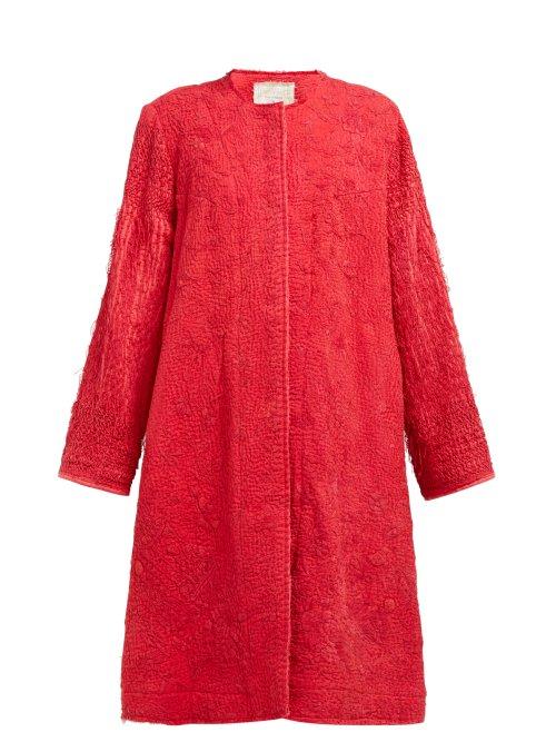 Matchesfashion.com By Walid - Tanita 19th Century Silk Coat - Womens - Red