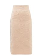 Fendi - Karligraphy-jacquard Jersey Midi Skirt - Womens - Pink