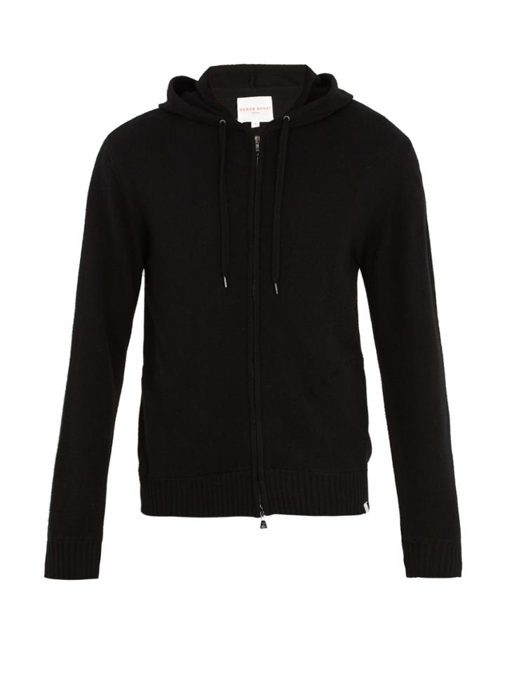 Derek Rose Finley Hooded Zip-up Cashmere Sweater
