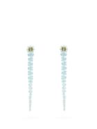 Matchesfashion.com Simone Rocha - Drip Floral Beaded Earrings - Womens - Blue