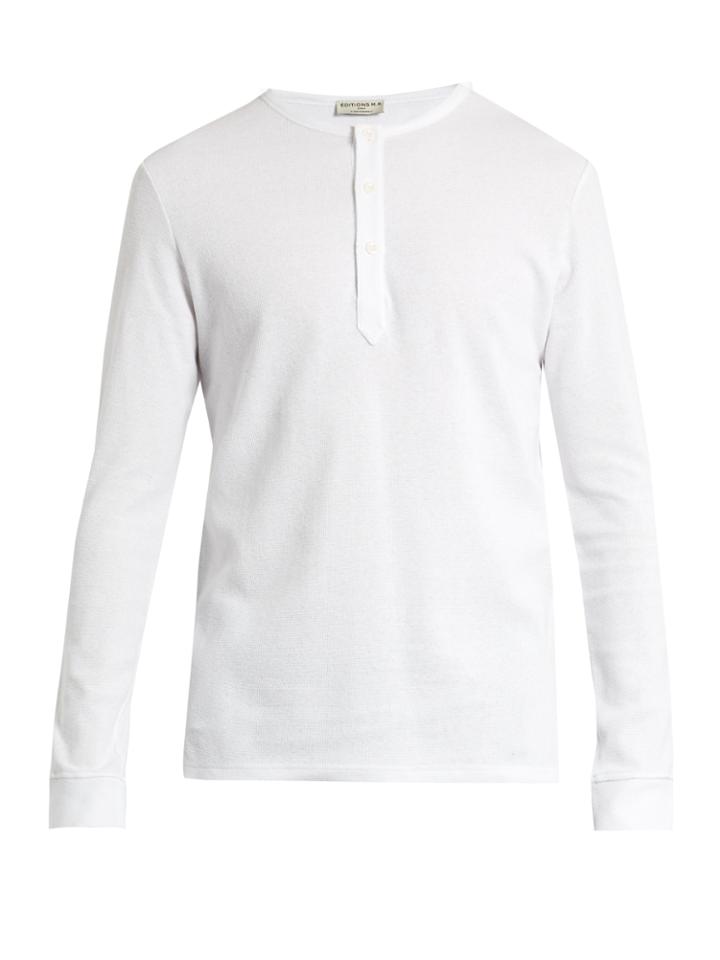 Éditions M.r Waffle-knit Cotton-jersey T-shirt