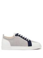 Matchesfashion.com Christian Louboutin - Rantulow Canvas And Leather Trainers - Mens - White Multi