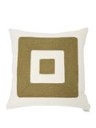 Matchesfashion.com Themis Z - Infinity Woven Cushion - Khaki Multi
