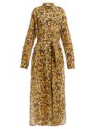 Matchesfashion.com On The Island - Leopard Print Knotted Cotton Voile Sarong Skirt - Womens - Leopard