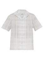 Matchesfashion.com Hecho - Checked Silk Blend Shirt - Mens - White