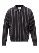 Noma T.d - Pinstriped Cotton Jacket - Mens - Black
