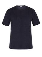 Matchesfashion.com Sunspel - Cotton Towelling T Shirt - Mens - Navy