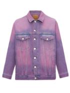 Matchesfashion.com Martine Rose - Oversized Denim Jacket - Mens - Purple