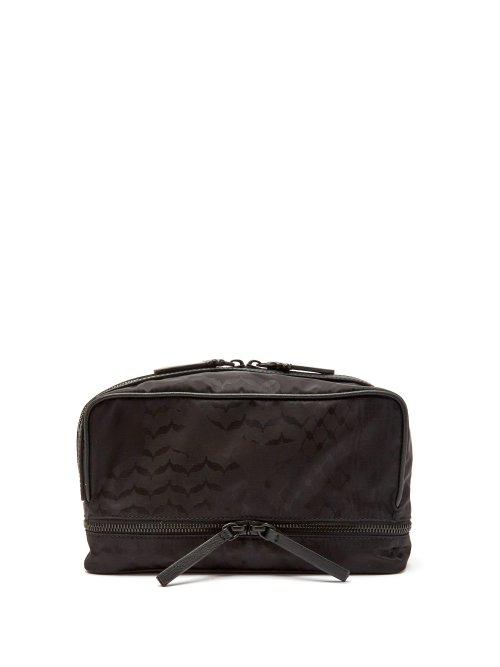 Matchesfashion.com Neil Barrett - Diagonal Zip Fastening Wash Bag - Mens - Black