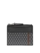 Matchesfashion.com Dunhill - Engine Turn Zipped Leather Cardholder - Mens - Grey