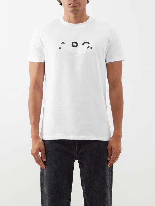 A.p.c. - Shibuya Logo-print Organic-cotton T-shirt - Mens - White
