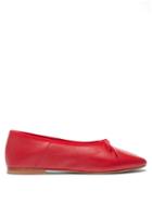 Matchesfashion.com Mansur Gavriel - Dream Leather Flats - Womens - Red