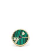 Matchesfashion.com Retrouvai - Compass Diamond, Sapphire, Malachite & Gold Ring - Womens - Green Gold