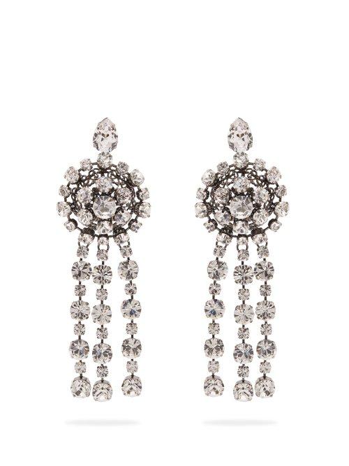 Matchesfashion.com Gucci - Crystal Drop Earrings - Womens - Crystal