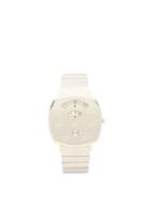 Matchesfashion.com Gucci - Grip Logo Engraved Stainless Steel Watch - Mens - Silver
