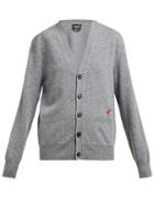 Matchesfashion.com Calvin Klein 205w39nyc - Drop Embroidered Wool Blend Cardigan - Womens - Grey