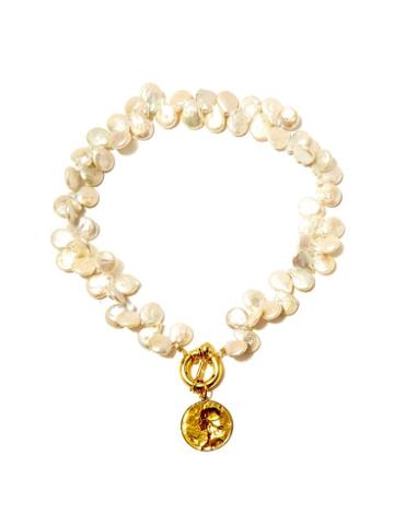 Matchesfashion.com Timeless Pearly - Baroque-pearl & 24kt Gold-plated Choker - Womens - Pearl