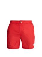 Matchesfashion.com Robinson Les Bains - Oxford Long Swim Shorts - Mens - Red