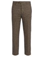 Matchesfashion.com Missoni - Mid Rise Houndstooth Wool Trousers - Mens - Navy Multi