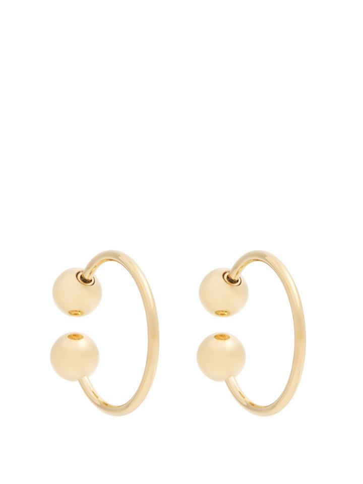 J.w.anderson Sphere-end Hoop Earrings