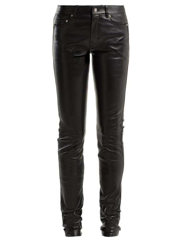 Saint Laurent Skinny Leather Trousers