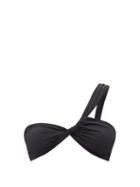 Matchesfashion.com Sara Cristina - Narcissus One-shoulder Bikini Top - Womens - Black