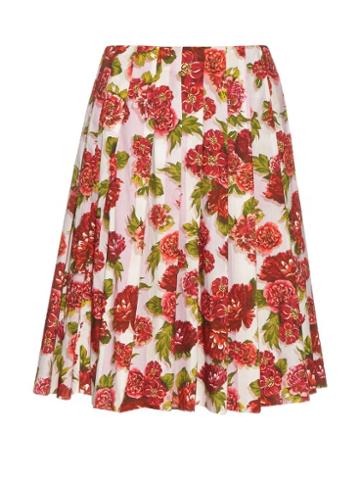 Emilia Wickstead Polly Floral-print A-line Skirt