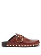 Isabel Marant Mirvin Stud-embellished Leather Clogs