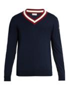 Moncler V-neck Cotton Sweater