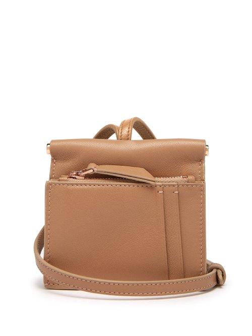 Matchesfashion.com Gabriela Hearst - Maria Mini Leather Necklace Bag - Womens - Nude