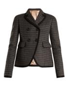 No. 21 Checked Double-breasted Jacket