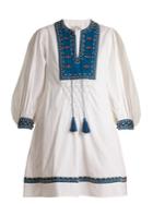 Talitha Ilaria Bead-embellished Cotton Dress