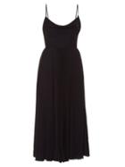 Matchesfashion.com Valentino - Cowl Neck Silk Georgette Pleated Midi Dress - Womens - Navy
