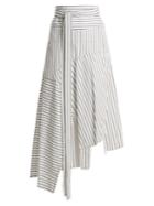 Jw Anderson Tie-waist Patchwork Skirt