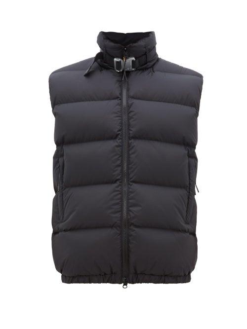Matchesfashion.com 1017 Alyx 9sm - Rollercoaster Buckle Quilted Down Gilet - Mens - Black