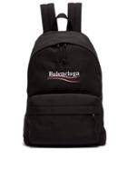 Matchesfashion.com Balenciaga - Explorer Logo Embroidered Coated Canvas Backpack - Mens - Black