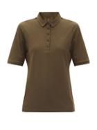 Matchesfashion.com Bogner - Tammy Cotton-blend Piqu Polo Shirt - Womens - Khaki