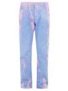 Matchesfashion.com Aries - Lilly Marble-dyed Straight-leg Jeans - Mens - Purple