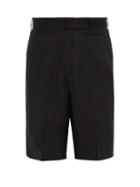 Matchesfashion.com Jacquemus - Marin Mid Rise Linen Blend Shorts - Mens - Black