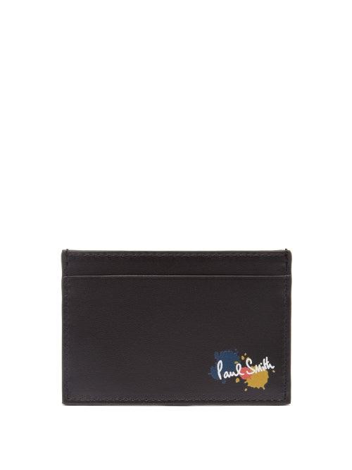 Paul Smith - Splatter Leather Cardholder - Mens - Multi