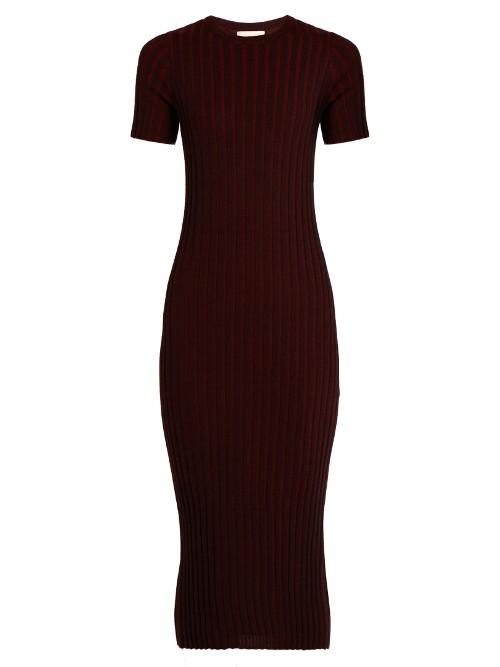 Simon Miller Odessa Ribbed-knit Wool Dress