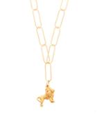 Matchesfashion.com Alighieri - Baby Lion In The Night 24kt Gold-plated Necklace - Womens - Yellow Gold
