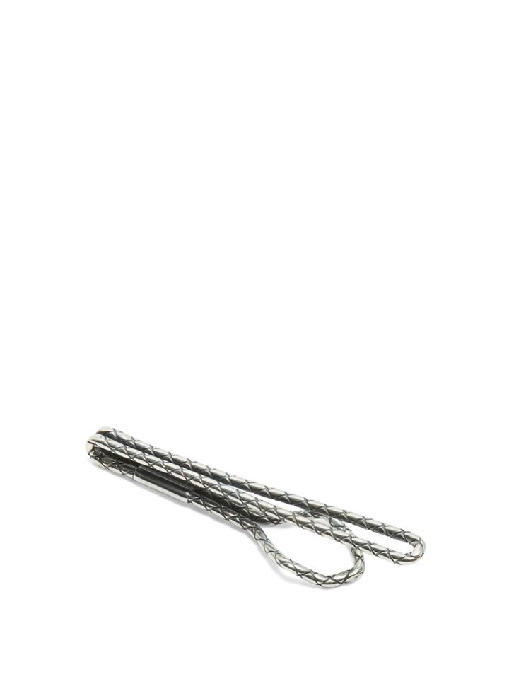 Bottega Veneta Intrecciato Tie Clip