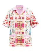 Etro - Abstract-print Cotton-terry Shirt - Womens - Multi