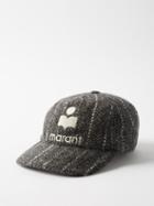 Isabel Marant - Tyron Logo-embroidered Tweed Baseball Cap - Womens - Grey Multi