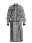 Simone Rocha Ruffled-panel Gingham Cotton Dress